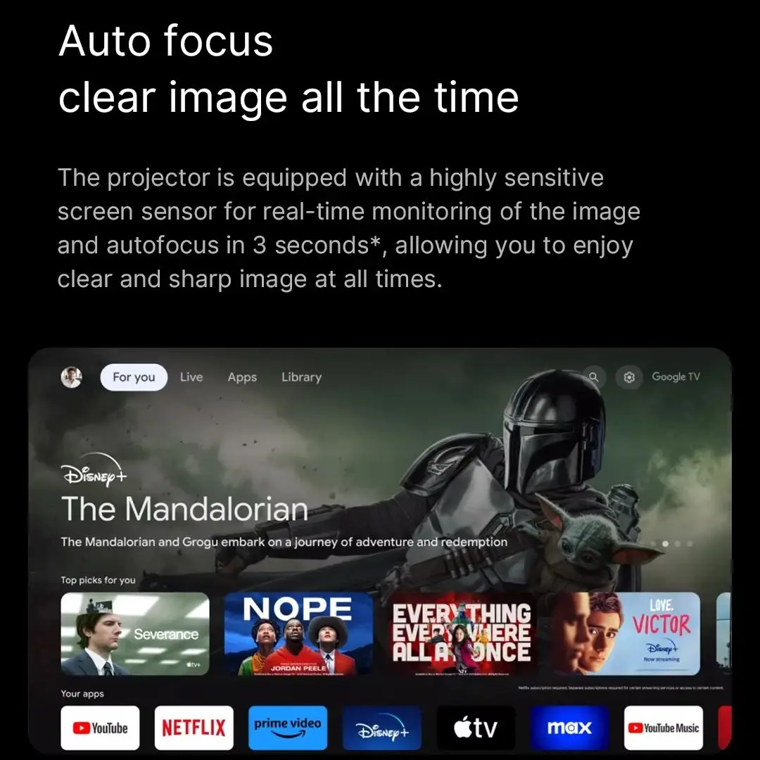 Умный проектор Formovie Xming Page One первый в мире Google TV ЖК-проекторы портативный
