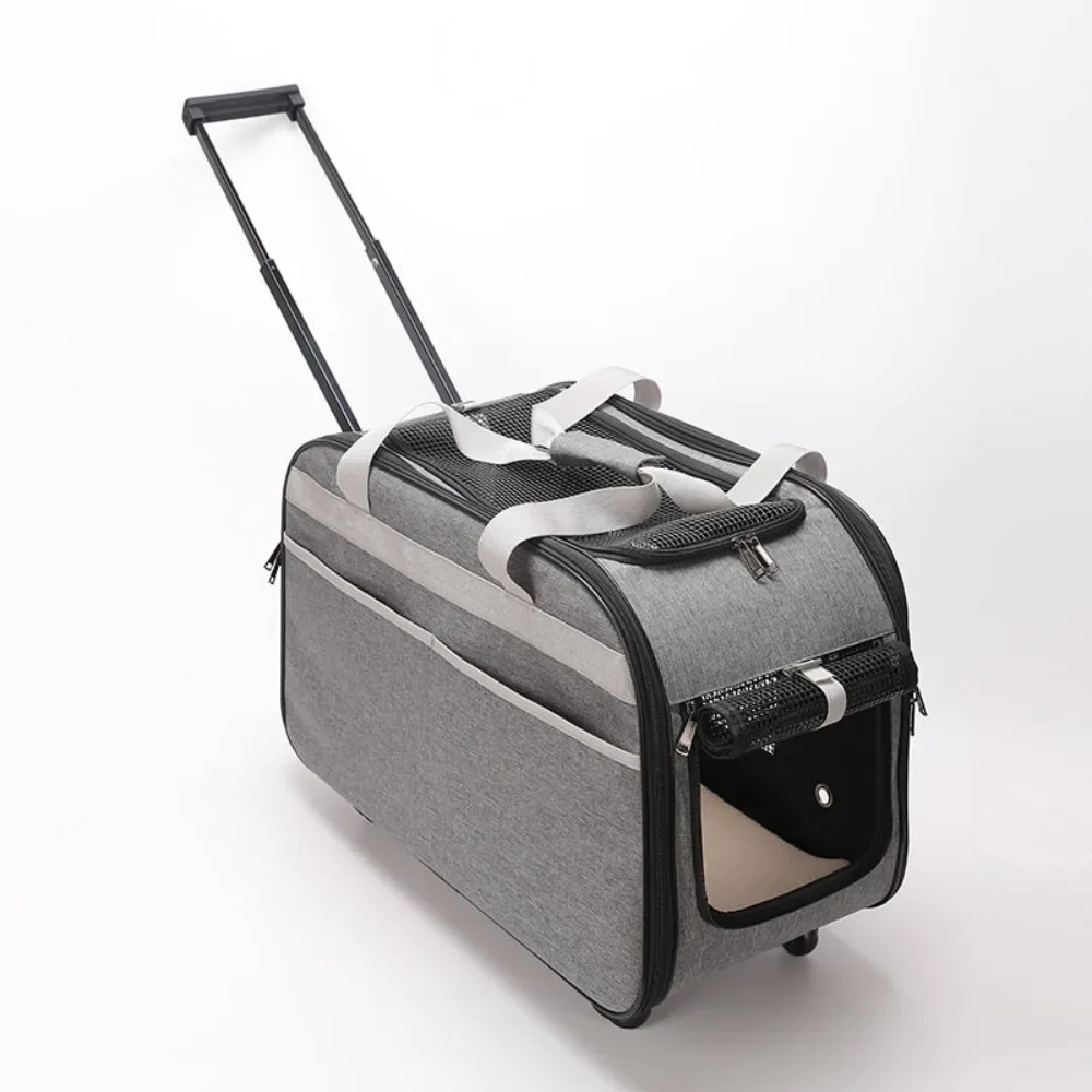 Переносная сумка для домашних животных дышащая Сумка-тележка кошки