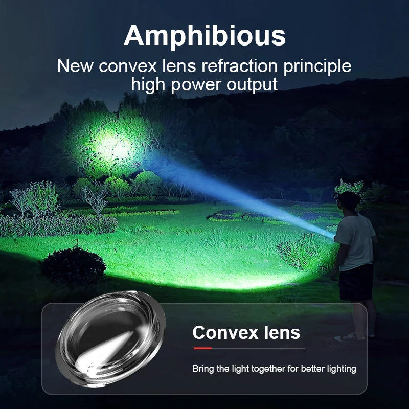 Новый профессиональный подводный фонарь 3*XHP 360 LED для дайвинга, дальность 1000 м, сверхъяркий, для подводного освещения (art.: 3920da90bbb2c) - 3920da90bbb2c