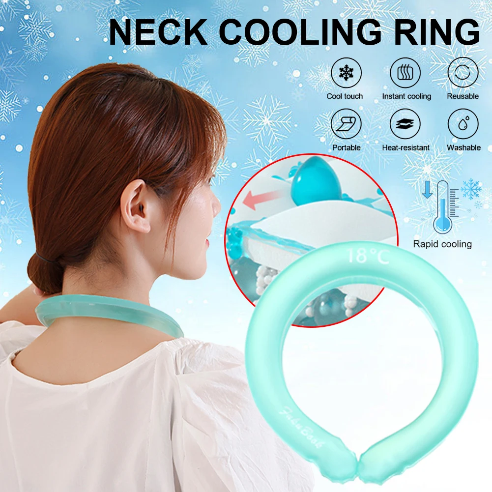 

Neck Cooling Tube Outdoor Sports Running Cycling Cold Collar Portable Reusable Summer Cooling Neck Band Summer Cooling Cool