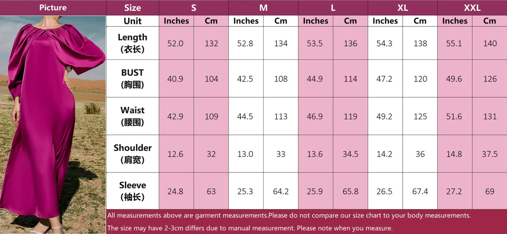Pleated Party Abaya Women Elegant Satin Fuchsia Evening Dresses Muslim African Long Dresses Islam Turkey Modest Abayas Wedding