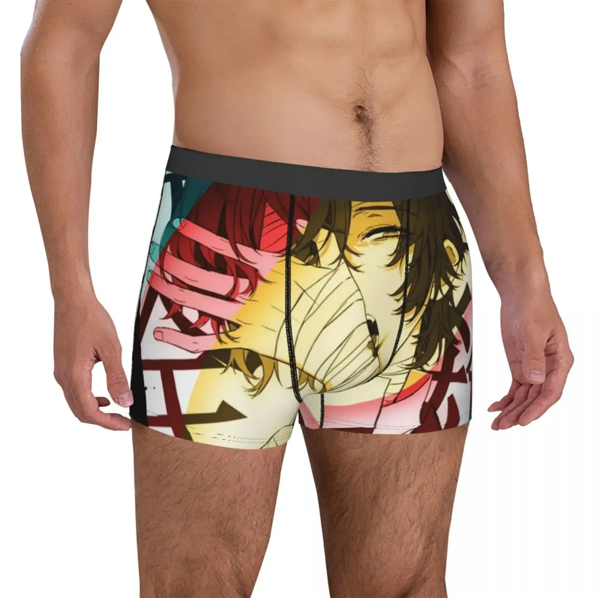 

Dazai Osamu Underwear bungou stray dogs bsd husbando Print Boxershorts Hot Men Underpants Sexy Shorts Briefs Birthday Gift