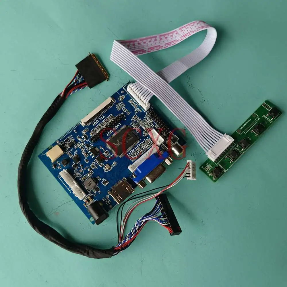 

For LP140WH1-TLC6 LCD Monitor Controller Board 1366*768 14" VGA+2AV+HDMI-Compatible 40 Pin LVDS Kit DIY Laptops