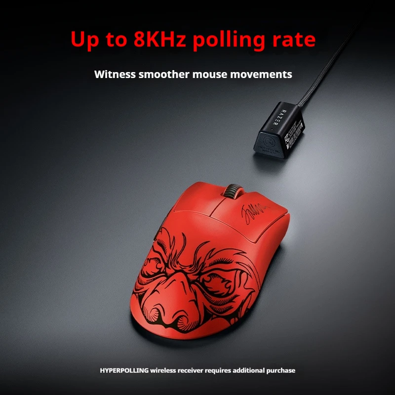 Фото Игровая мышь RAZER DEATHADDER V3 PRO FAKER EDITION, 2 режима, беспроводная, 2,4G, 30000 точек на дюйм, индивидуальные эргономичные легкие аксессуары для ПК №5