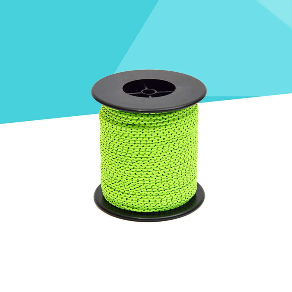 Зеленый светоотражающий шнур диаметром 25 мм длина 50 м уличный навес для кемпинга