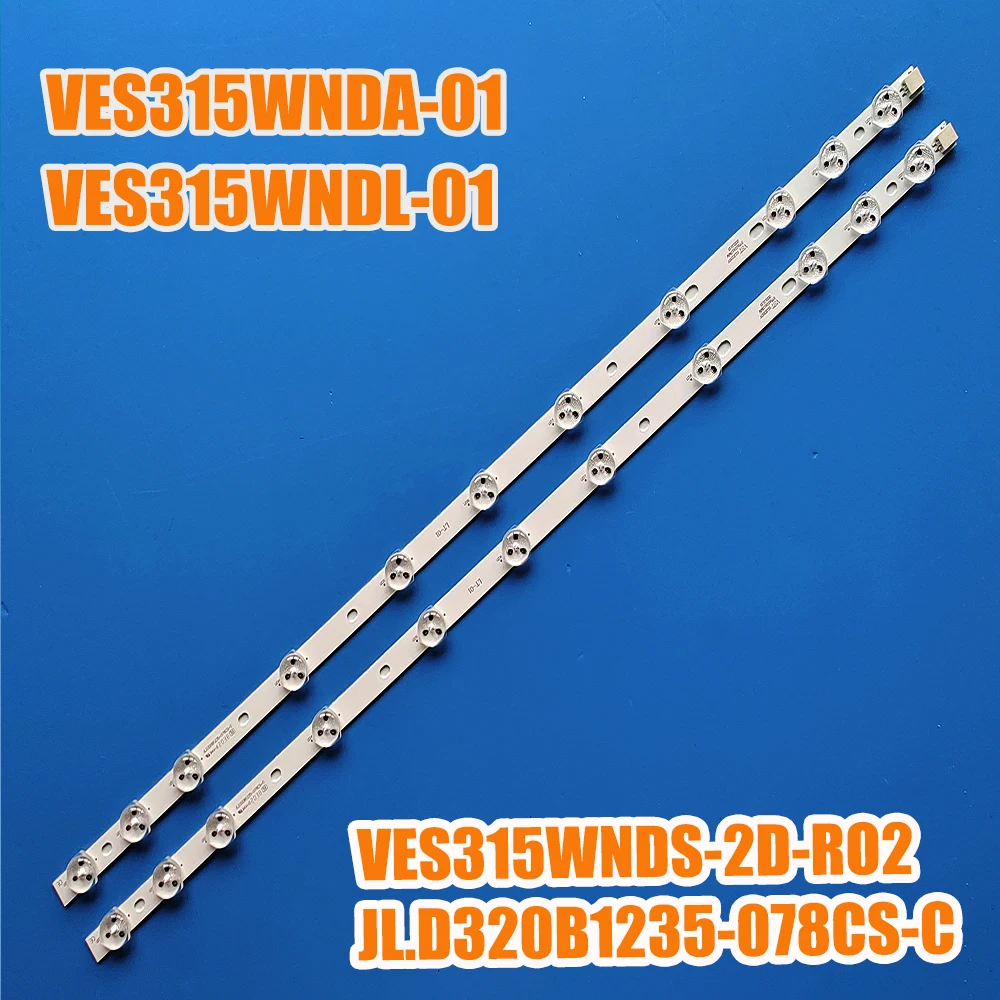 

1 комплект из 2 оригинальных совершенно новых светодиодных лент JL.D320B1235-078CS-C