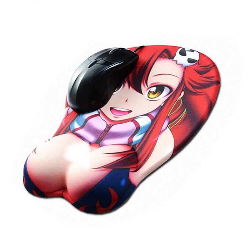 

Anime Sexy Big Soft Breast 3D Gaming Mouse Pad Sexy Wrist Rest Mouse Pad H2.8cm/1.1