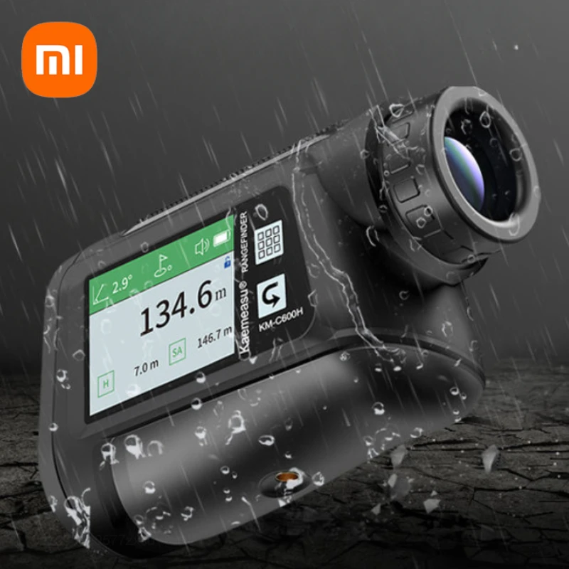 

Дальномер для гольфа Xiaomi, лазерный дальномер для охоты, измеритель скорости в рулетке 600 м, телескоп с регулируемым режимом наклона и блокировкой флага