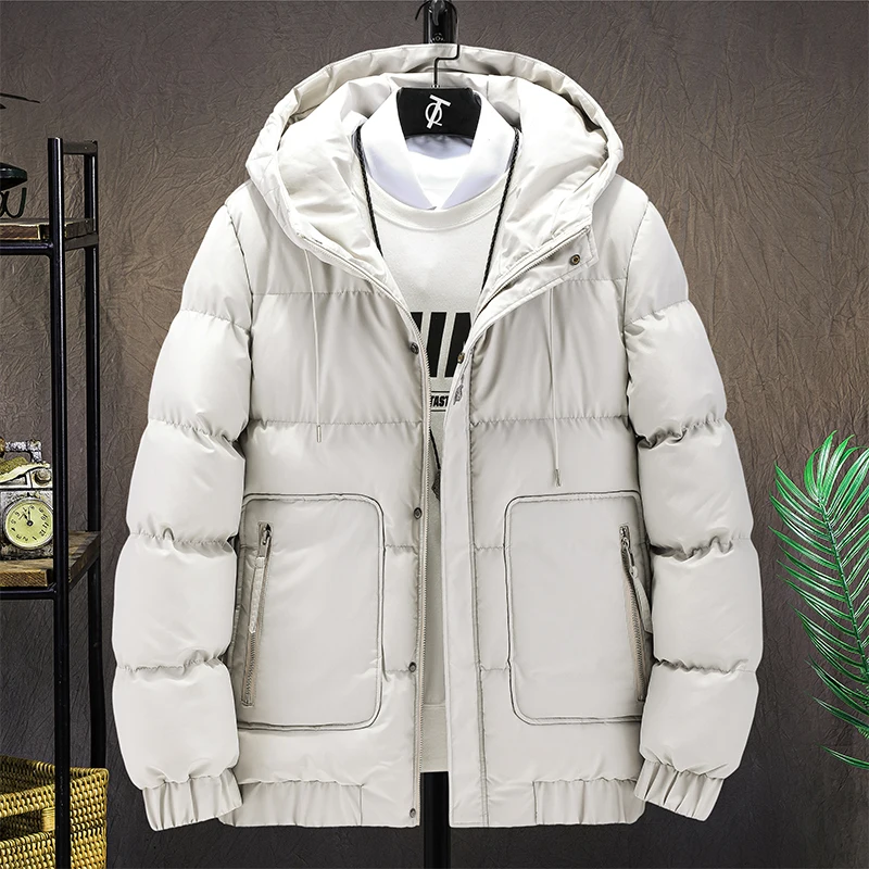 Winter men's short cotton padded jacket men's loose Korean fashion winter coat cotton padded jacket bread jacket cold proof cott
