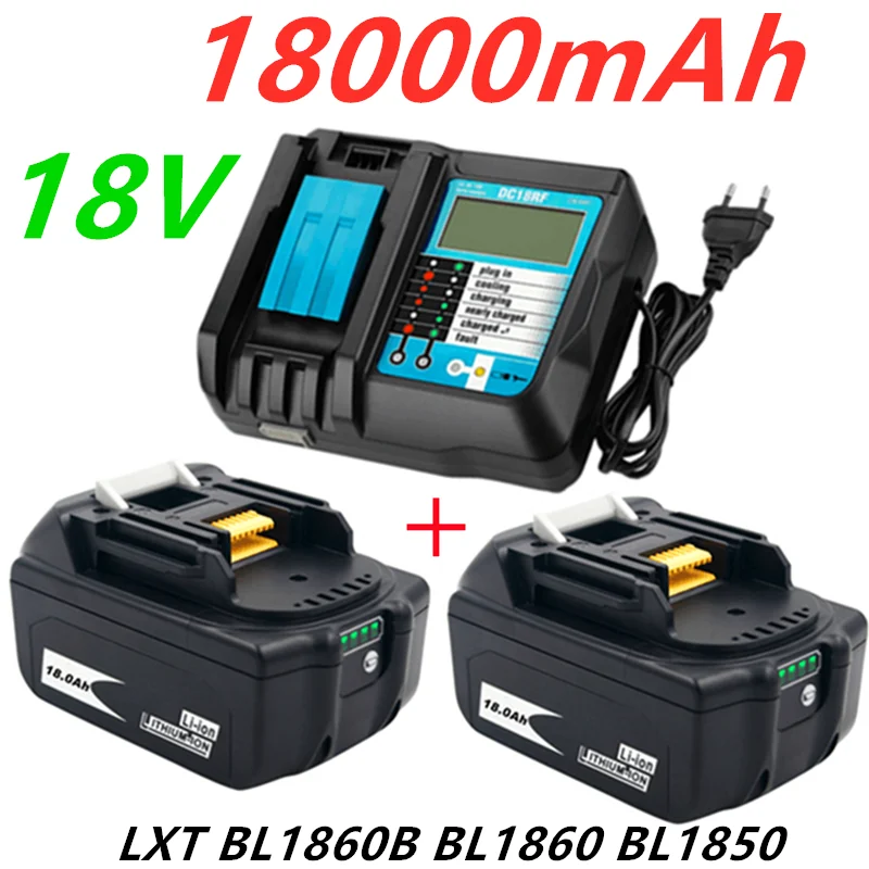 

Original Für Makita 18V 18000mAh 18,0 Ah Aufladbare Power Werkzeuge Batterie mit LED Li-Ion Ersatz LXT BL1860B BL1860 BL1850