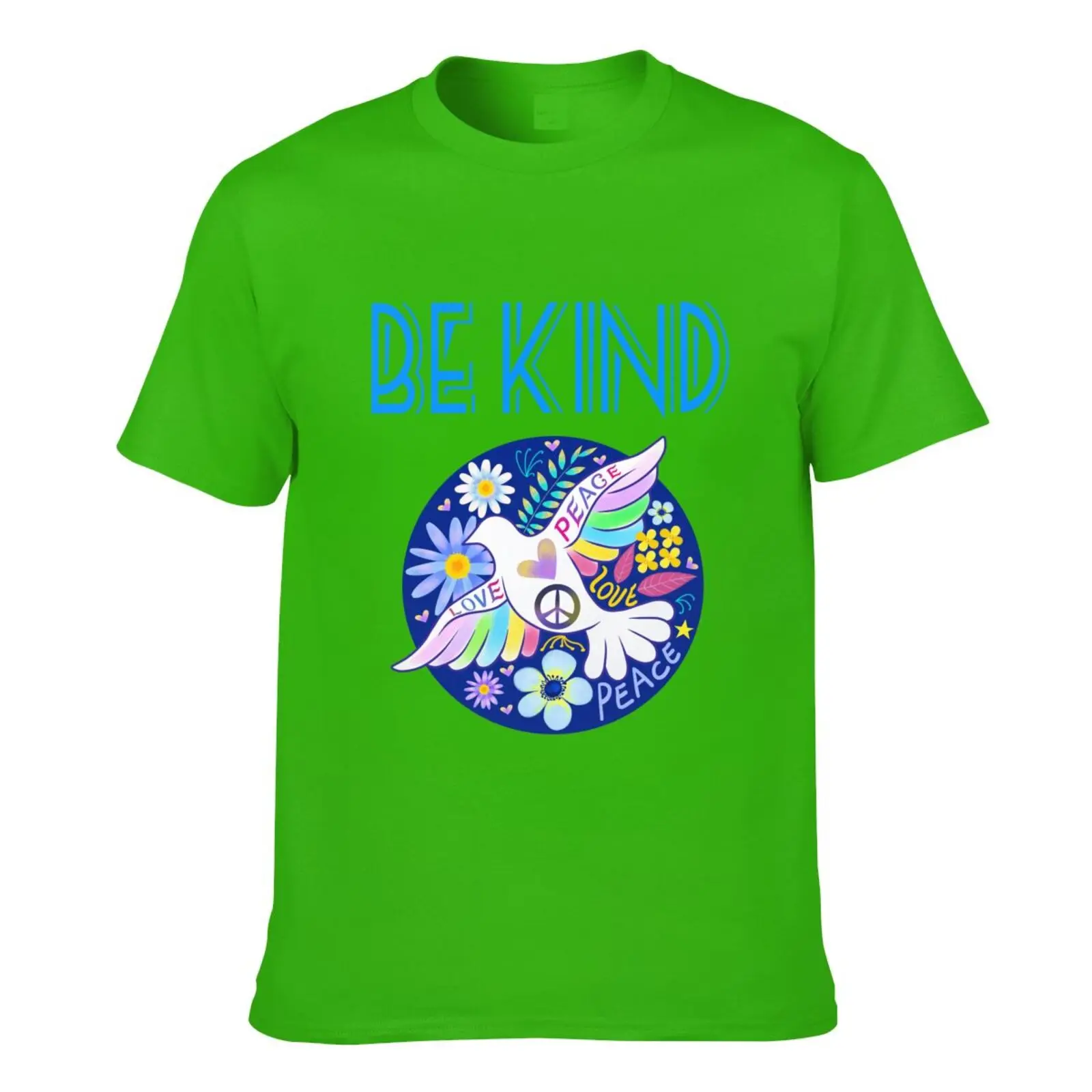 

Мужская хлопковая 3D футболка, смешные хипстерские надписи с надписью Be Kind, голубей LOVE PEAGE Will, милый Графический дизайн