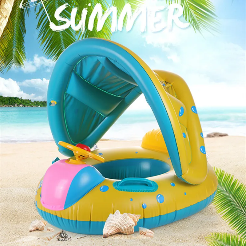

Baby Buoy Beach Accessories Pool Float Baby Pool Inflatable Swimming Poo Sunshade Swimming Pool Toys Summer Essentials Kid Sport