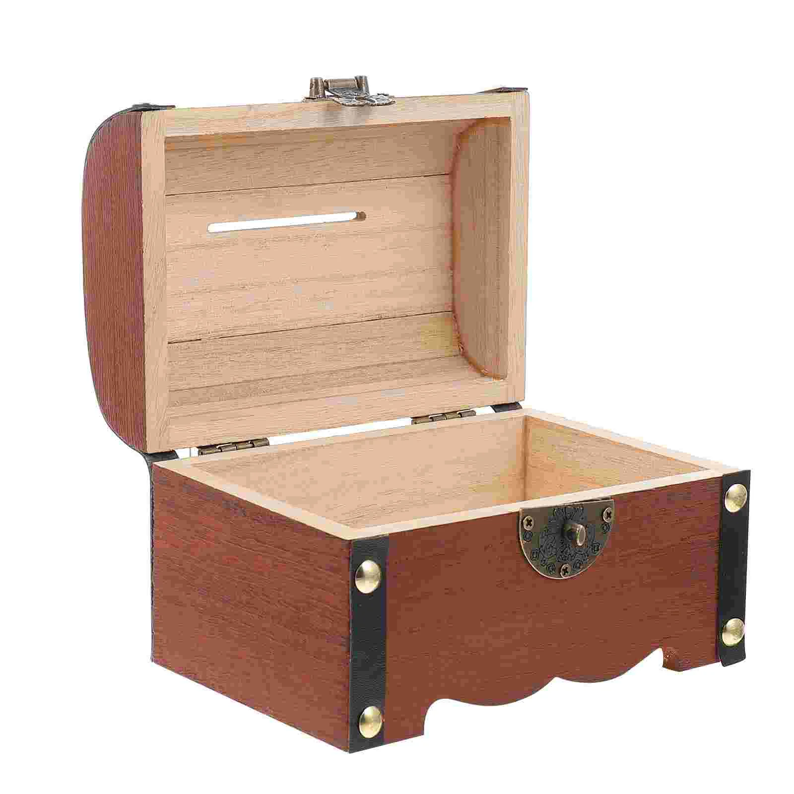 

Locking Bank Piggy Bank Coins Gift Wooden Piggy Bank Wooden Box Coin Bank Piggy Bank Lock