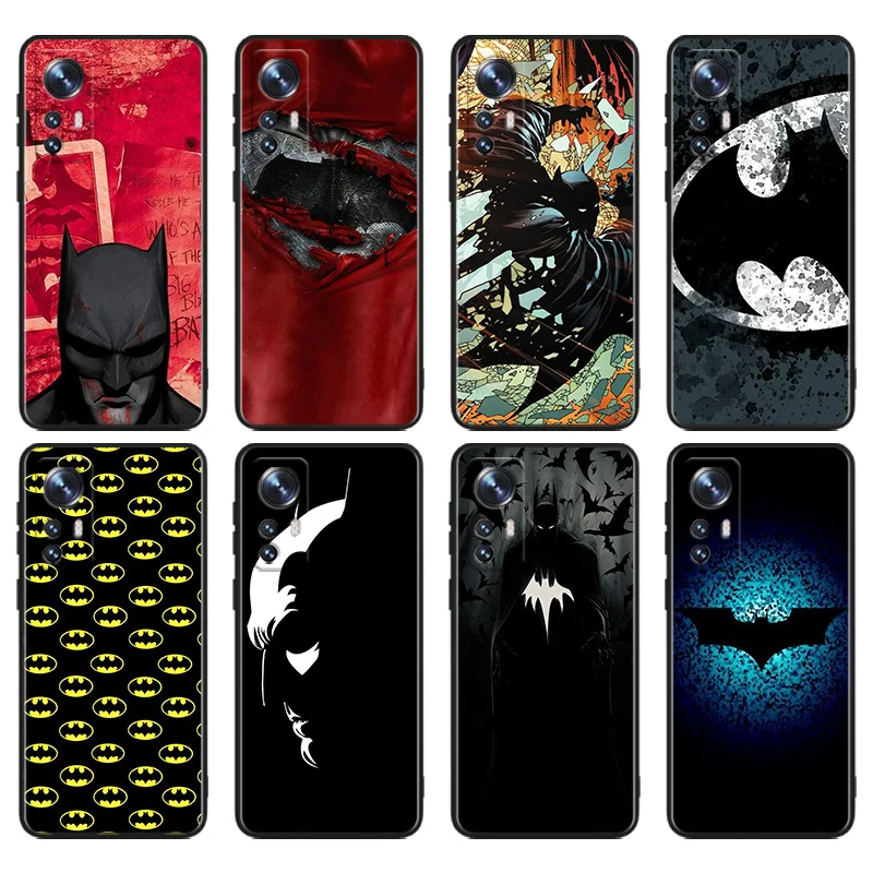 

B-Batmans-man Phone Case For Xiaomi Mi 13 10S 10 9T 9SE 8 Mix Play A3 A2 A1 CC9E Note 10 Lite Pro Black Cover