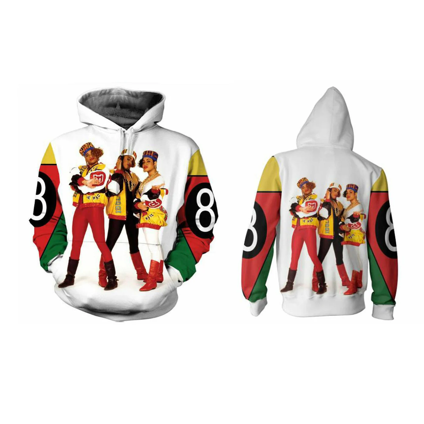 Фото Настоящий американский размер Salt n Pepa 8, сублимационный принт OEM, одежда на заказ, куртка с капюшоном/толстовка с капюшоном №1