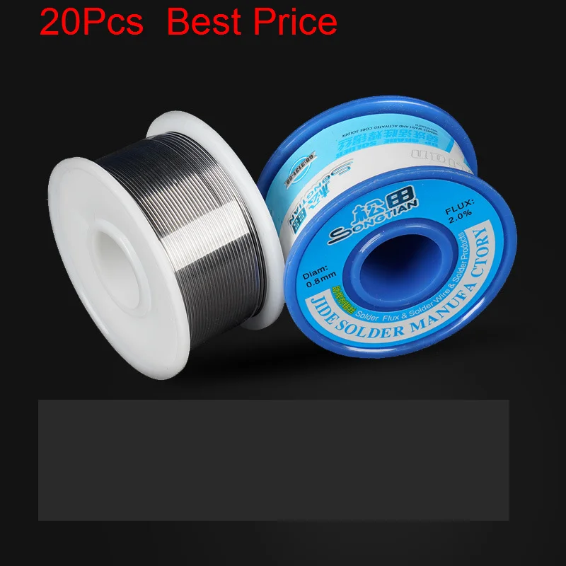 

20Pcs/lot Tin Wire 0.8mm High Temperature Tin Wire 1.0mm High And Low Temperature Lead Tin Wire 13 Degrees