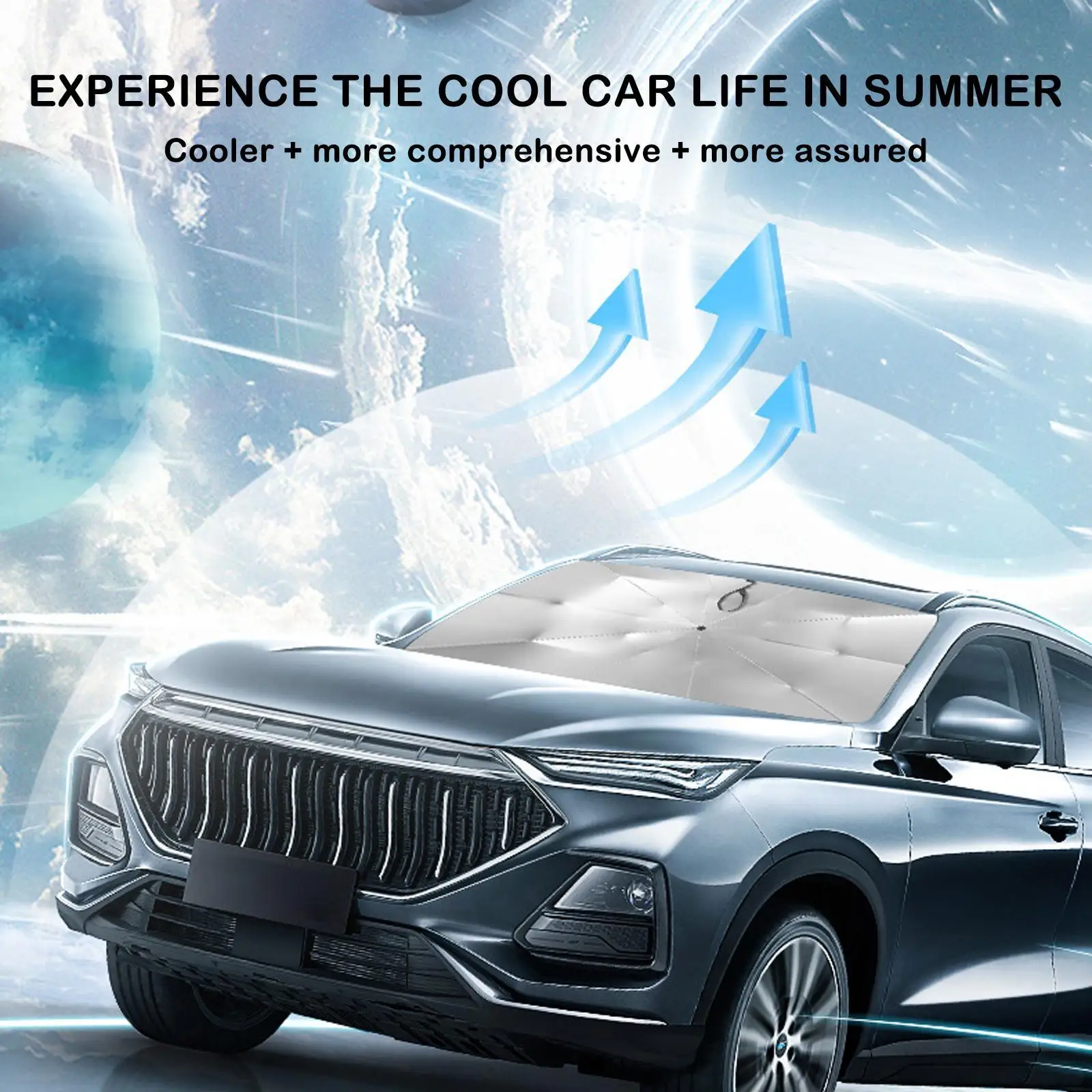 

Car Sunshade Umbrella SUV Windshield Cover Foldable Heat Insulation Sun Blind Auto UV Protection Accessories