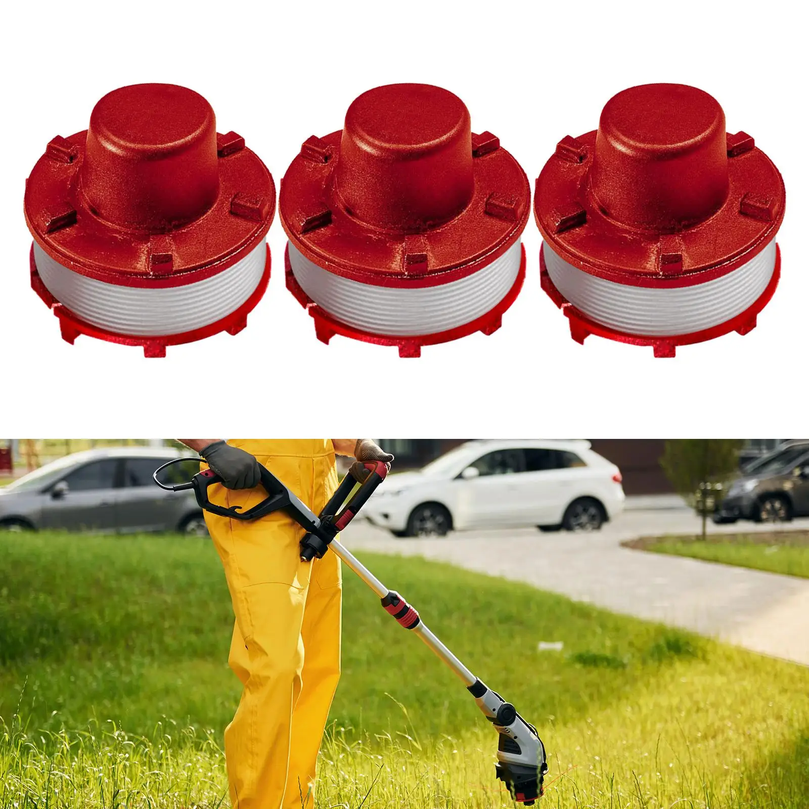 

3pcs Thread Spool Grass Trimmer Accessory For Einhell GE-CT 36/30 Li E Replacement Line Spool Garden Tool
