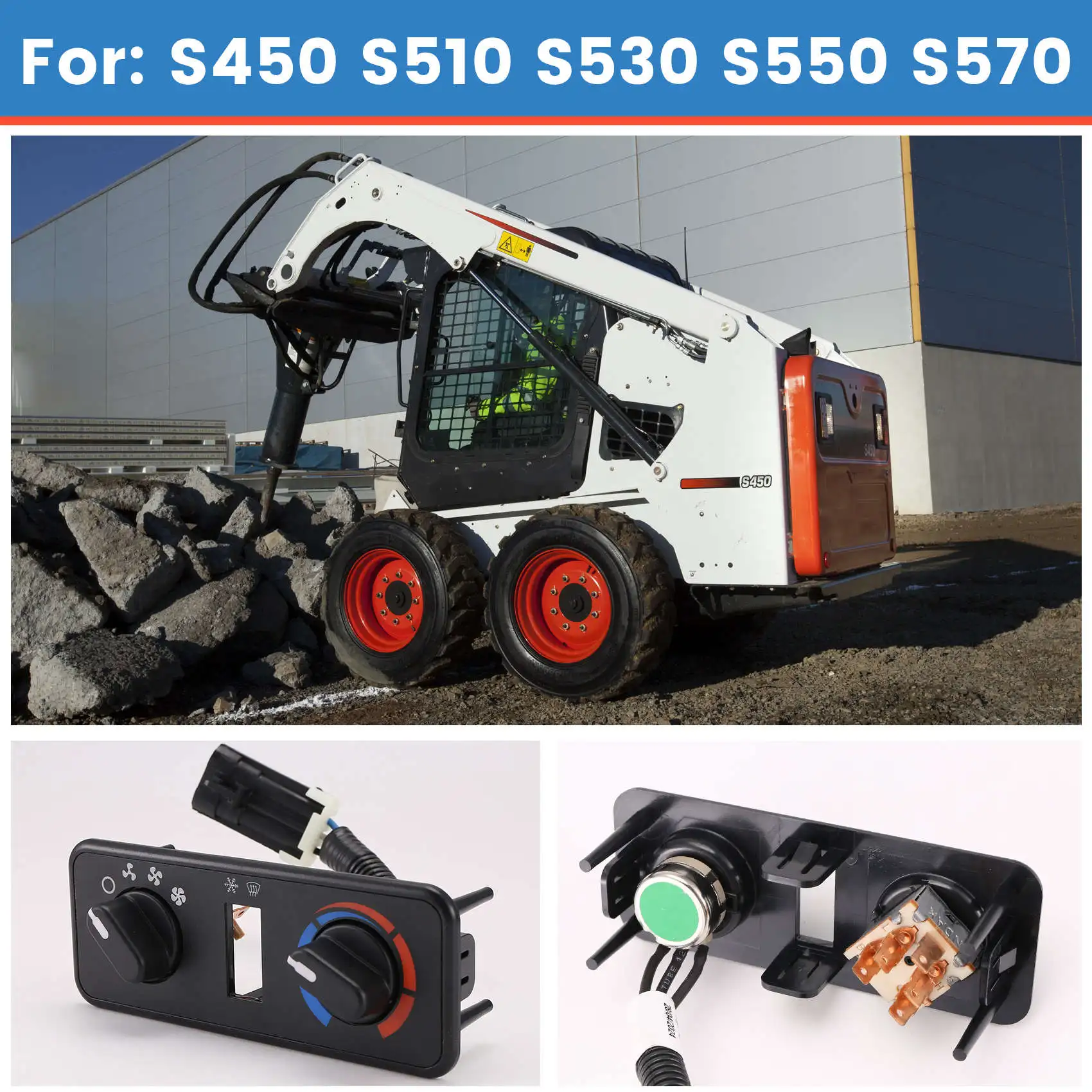 Переключатель кондиционера 7240823 Для Bobcat S450 S510 S530 S550 S570 Панель управления