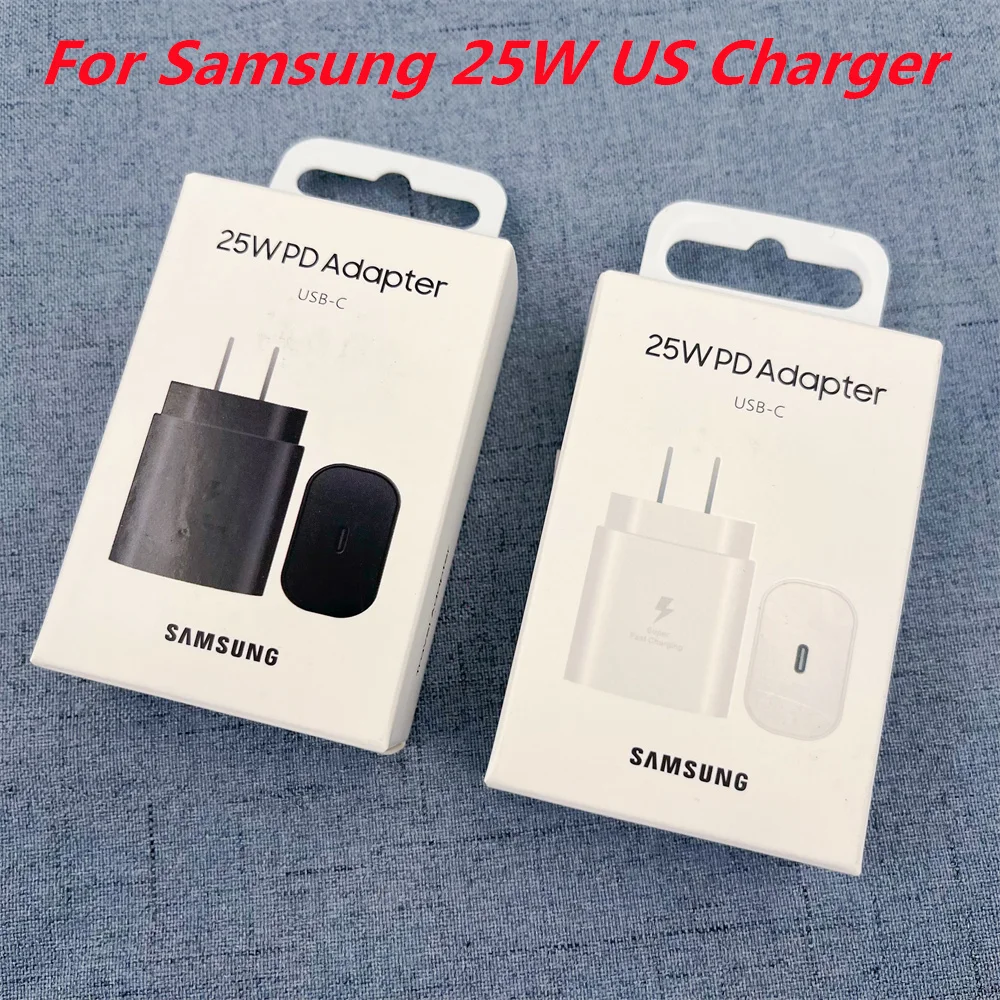 Высококачественное Супербыстрое зарядное устройство Samsung, 25 Вт, адаптер для зарядки стандарта США, быстрое зарядное устройство для Galaxy A13, A53, A73, S22, S21, S20, FE Plus, A71