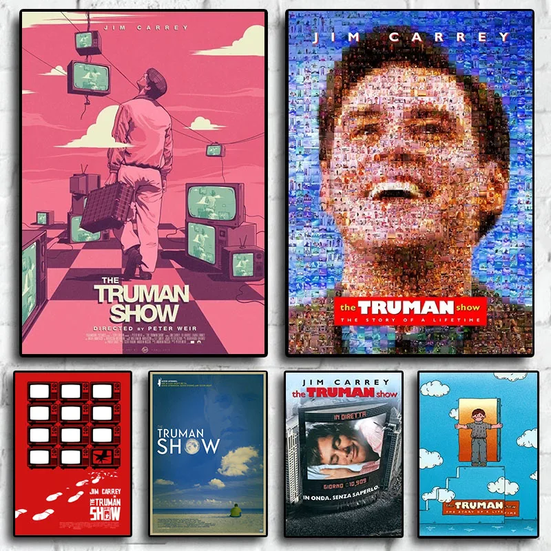 

Постер Truman's World в классическом стиле и ретро-пленка, Картина на холсте, Настенная картина, картина для гостиной, спальни, украшение для дома