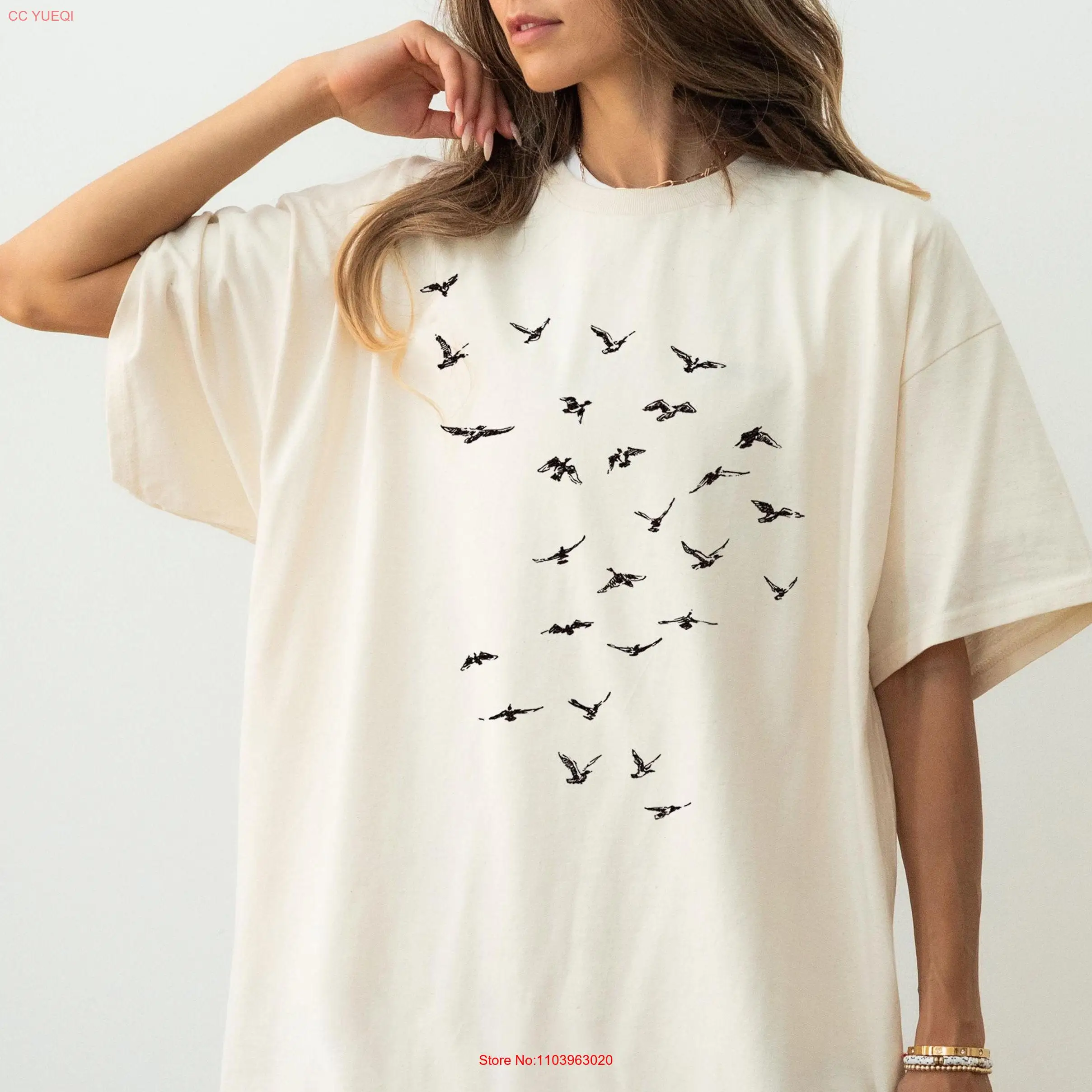 Футболка Flock Of Birds наблюдение за птицами сохранение любителей природы авиано