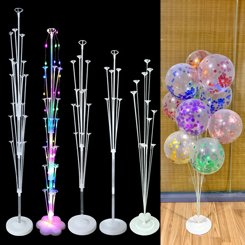 

11 Tubes Balloon Stand Balloon Holder Column Confetti Balloons Wedding Birthday Party Decoration Adult Kids Baby Shower Supplies