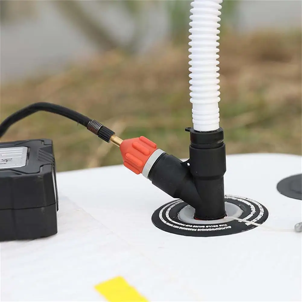 

Double Inlet Valve Pump Adaptor Air Pump Adapter For Iatables Pump Adaptor Standard Conventional Air Pump Air Valve Adapter Drop