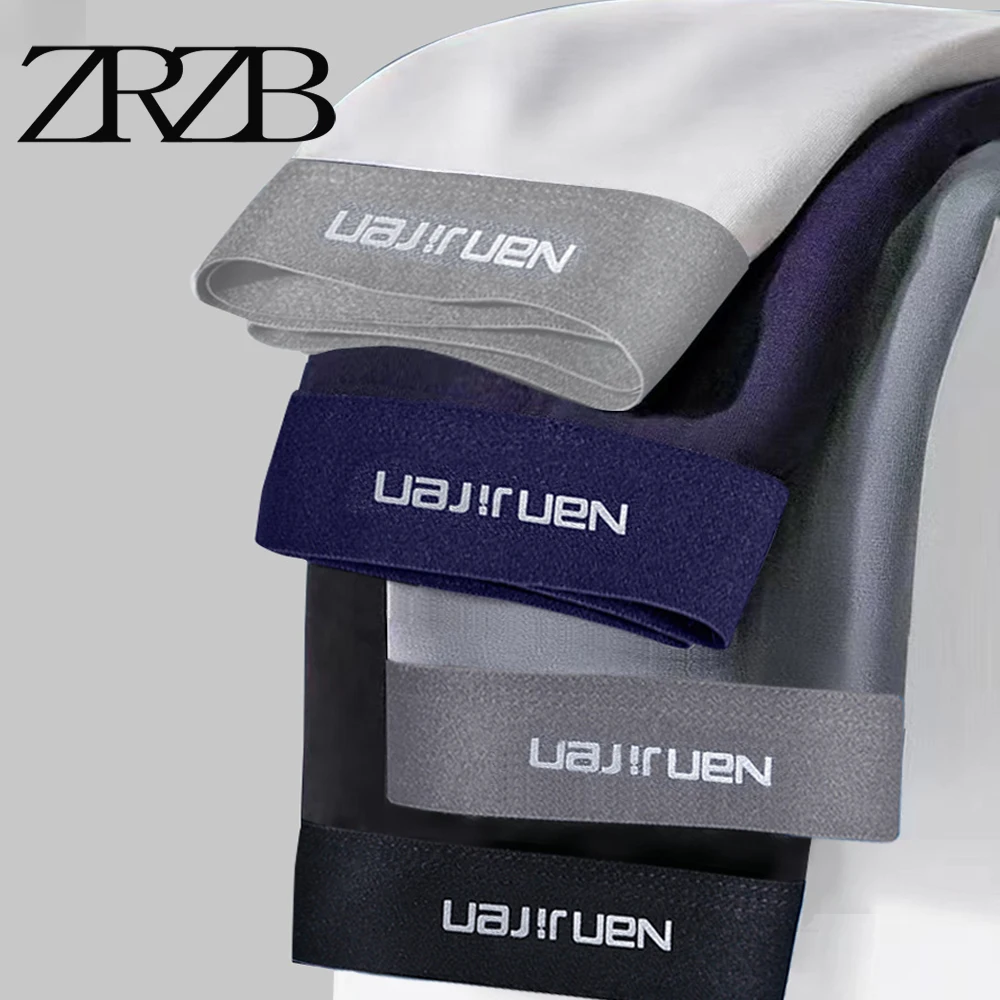 ZRZB Brand Men's Underwear 3D Pouch Underpants Pure Cotton Men Boxer Shorts Moisture Absorbent Elastic Male Panties Lager Size