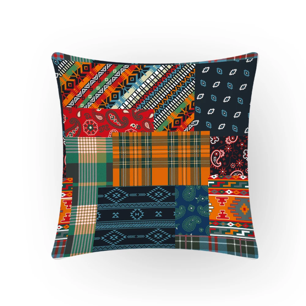 

Colorful Upholstery Creative Decorative Pillows Pillowcase Cushion Cover 45x45 Cute Home Decor Nordic Plant Sofa Artistic E2196