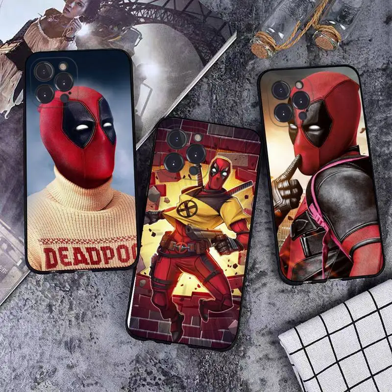 

Disney Deadpool Phone Case For iPhone 8 7 6 6S Plus X SE 2020 XR XS 14 11 12 13 Mini Pro Max Mobile Case