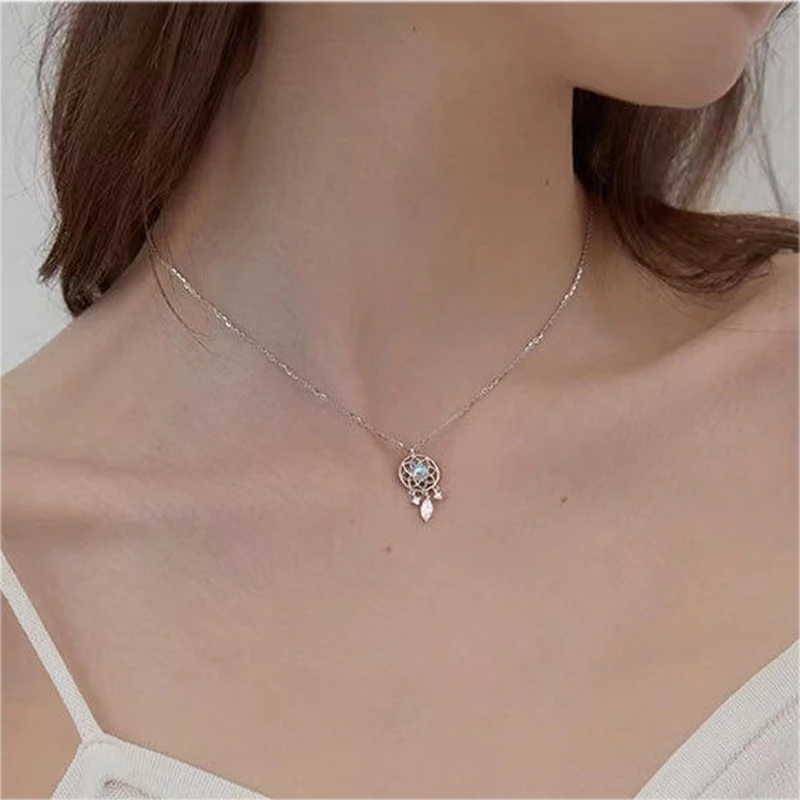 

Цепочка с подвеской «Ловец снов» в богемном стиле, подвеска с кисточкой, подходящая ко всему из сплава, ожерелье с подвеской в виде радуги из...