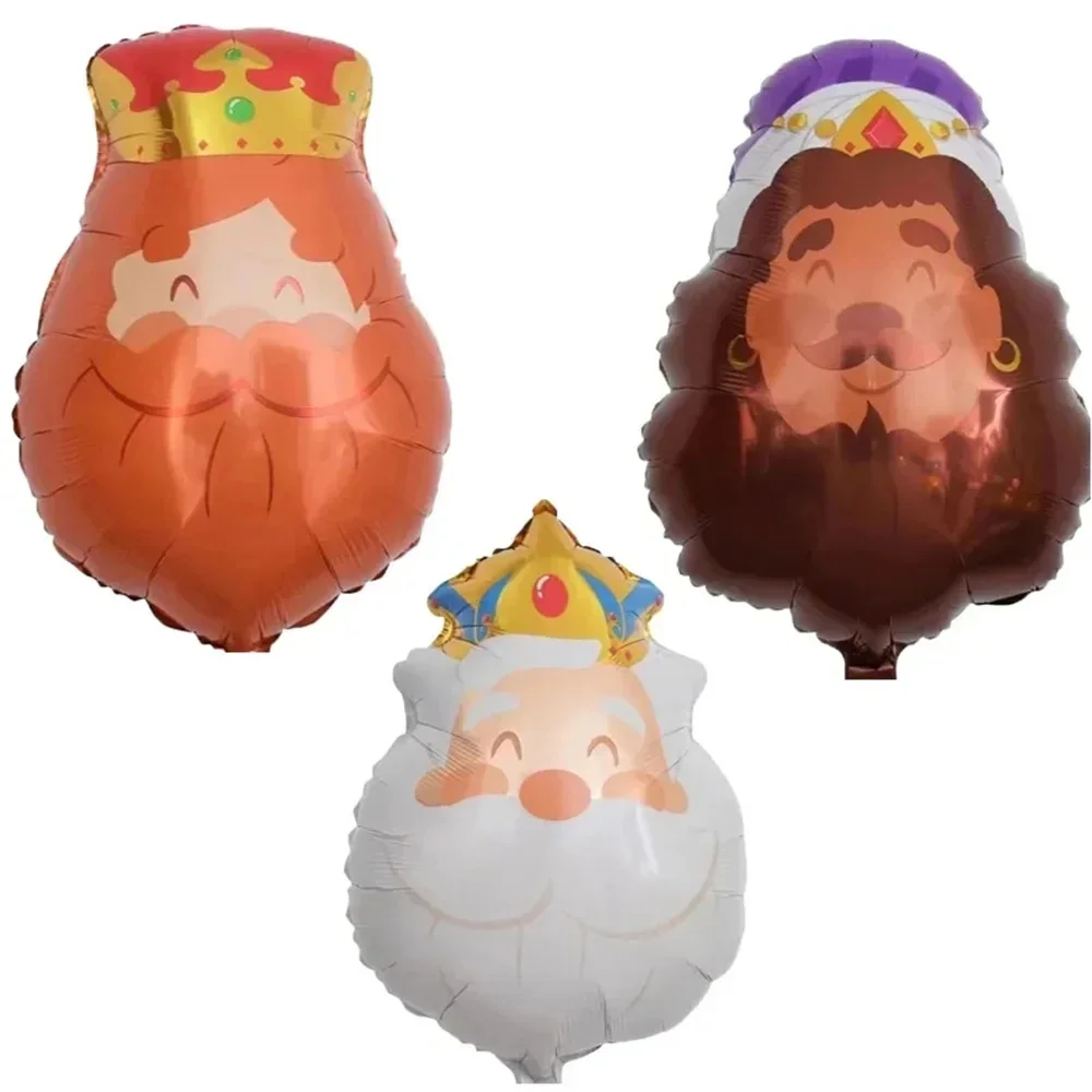 

3Pcs King Cartoon Foil Aluminium Balloons Birtdhay Party Supplies Toys for Kids Globos Baby Shower Decorations