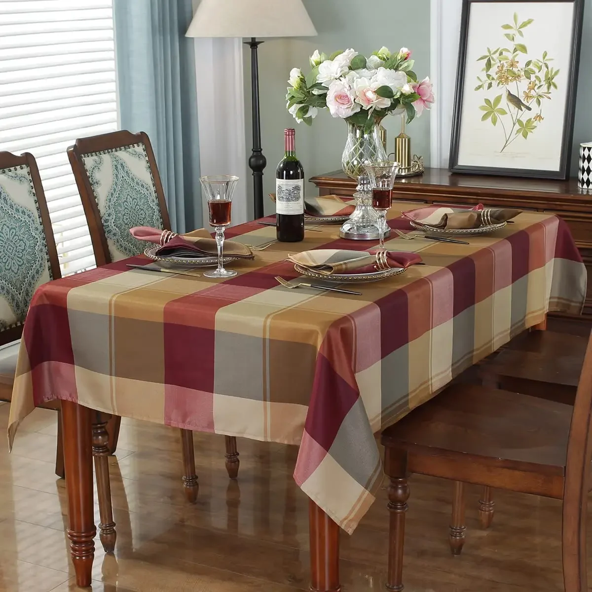 Новая американская скатерть в клетку домашняя гостиная журнальный столик VCW1