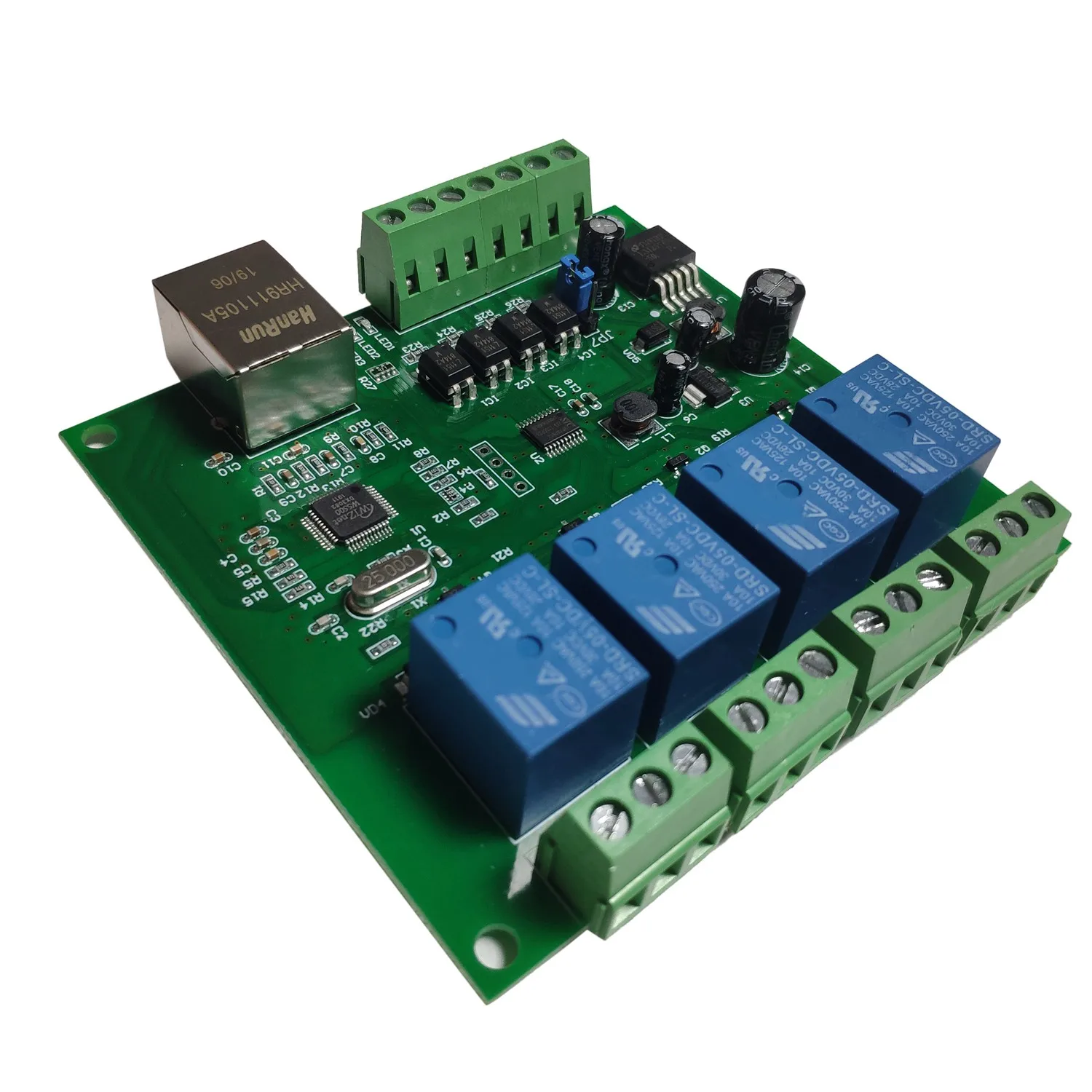 Плата дистанционного управления LAN Ethernet RJ45 TCP/IP WEB с 4-канальным релейным сетевым