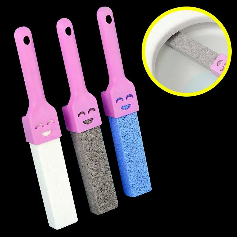 

1Pcs Pumice Stone Toilet Sticks Household Tile Bathtub Brush Cleaner Solid Limescale Stain Remover With Long Plastic Handle
