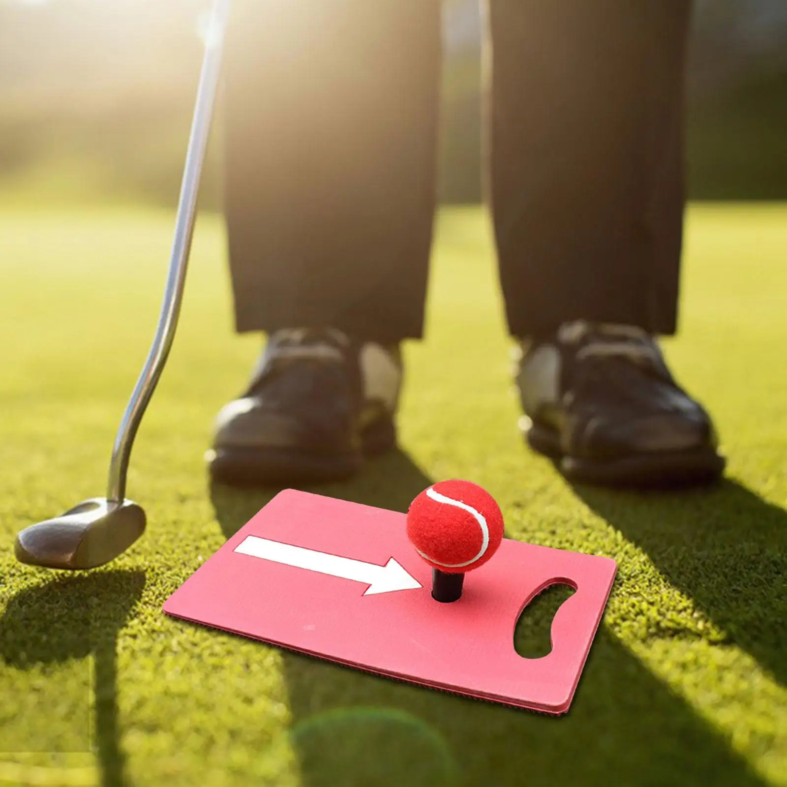 

Golf Practice Training Aid Rug Trainer Golf Hitting Mat for Alignment Driving