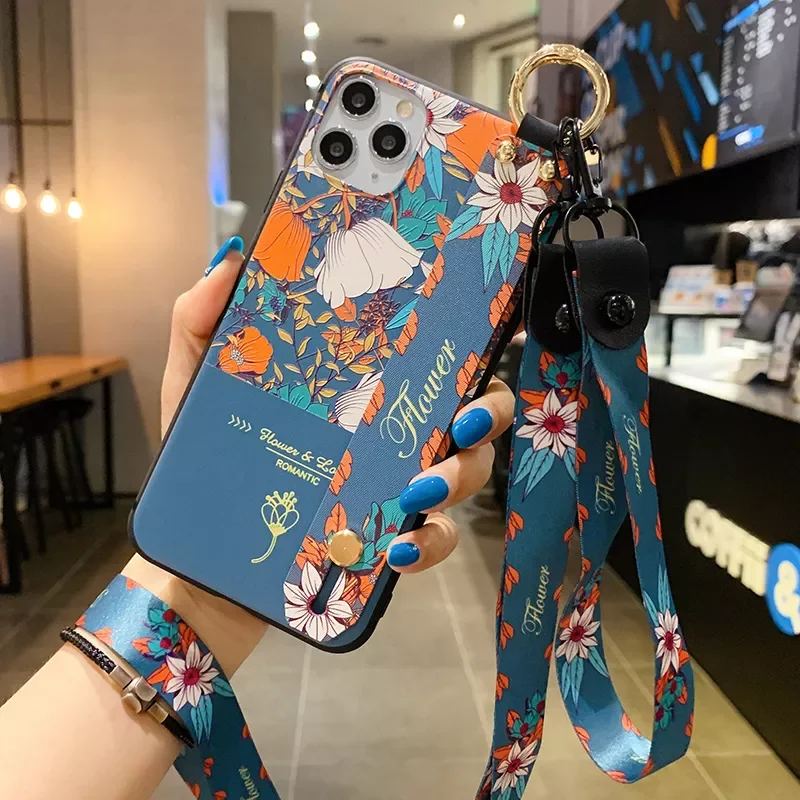 

Stylish lanyard phone case for Xiaomi Redmi Note 9T 9S 7 8 11 11T Pro note 10 10T pro K20 K30 K40 Mi POCO m3 m4 f3 NFC CC9 cover