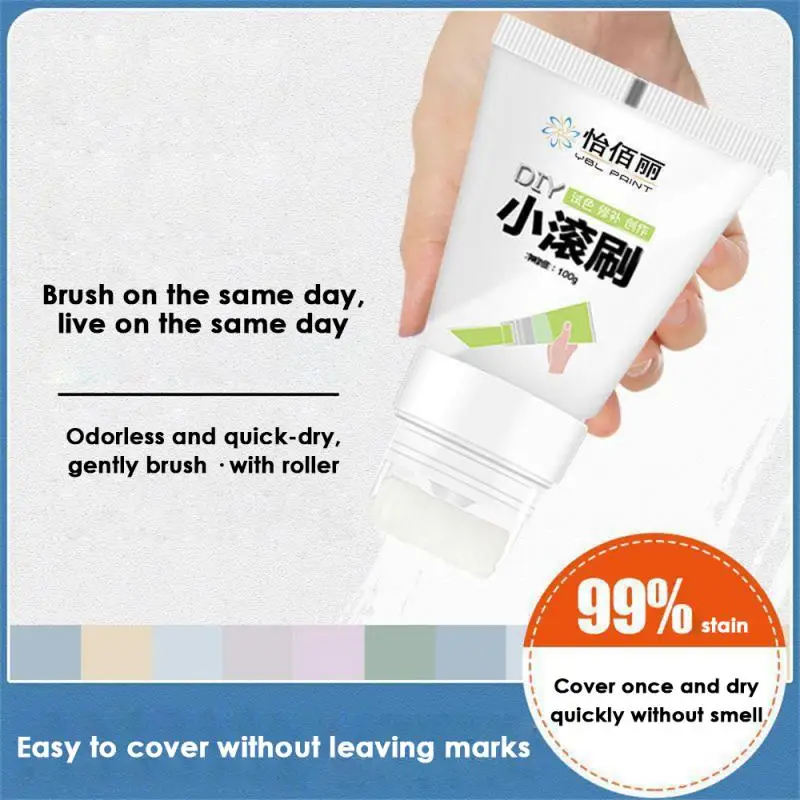 

Portable Wall Paint Rolling Brush Environmental Protection Wall Paints Graffiti Covering, Wall Renovation Home Improvement