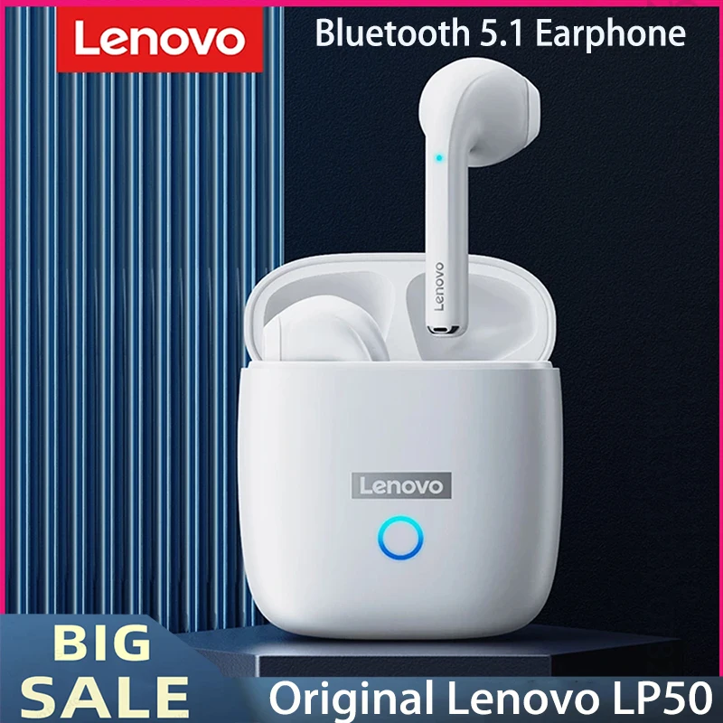 

Оригинальные беспроводные наушники Lenovo LP50, Bluetooth 5,0, новые наушники TWS HIFI, стереогарнитура с микрофоном, сенсорные водонепроницаемые наушник...