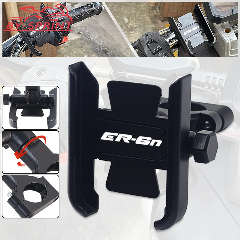 

NEW Motorcycle For kawasaki ER-6N ER-6F ER4N ER4F GPS Navigation Stand Handlebar Phone Mount Bracket ER6N ER6F
