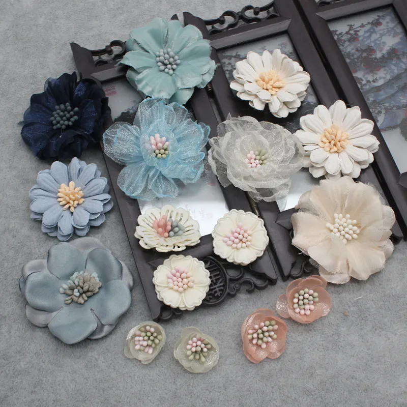 

DIY Scepter Handmade Flowers Wedding Dress Shoes Bags Decorative Buds For Halo Crown Accessories