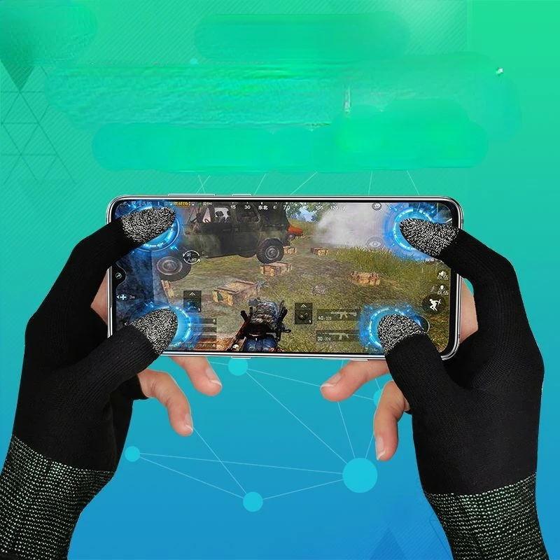 Mobile Game Sweat-proof Fingers Gloves Touch Screen Thumbs Finger Sleeve