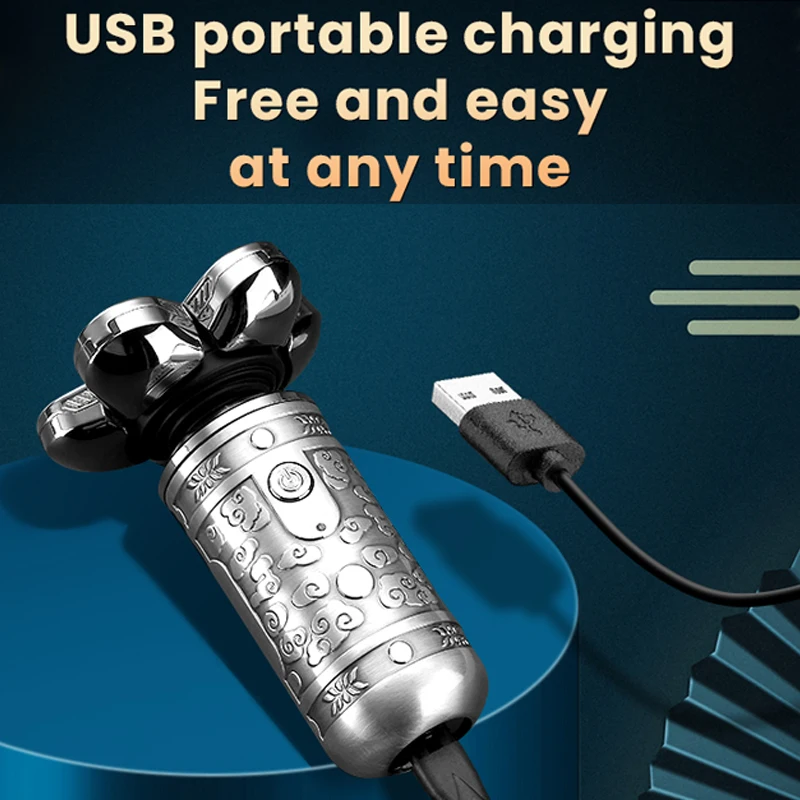 Kemei 1523 профессиональная Бритва для бороды мужчин бритва волос перезаряжаемая