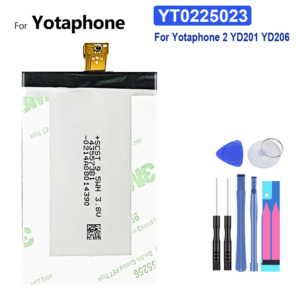 

Mobile Phone Battery YT0225023 2500mAh For Yotaphone 2 Yotaphone2 YD201 YD206