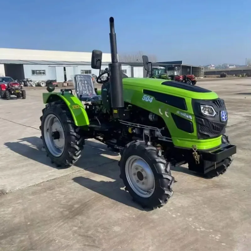 Фото Многофункциональный дизельный мини-трактор 4×4 мощностью от 50 до 100 л.с., прочная сельскохозяйственная техника №4