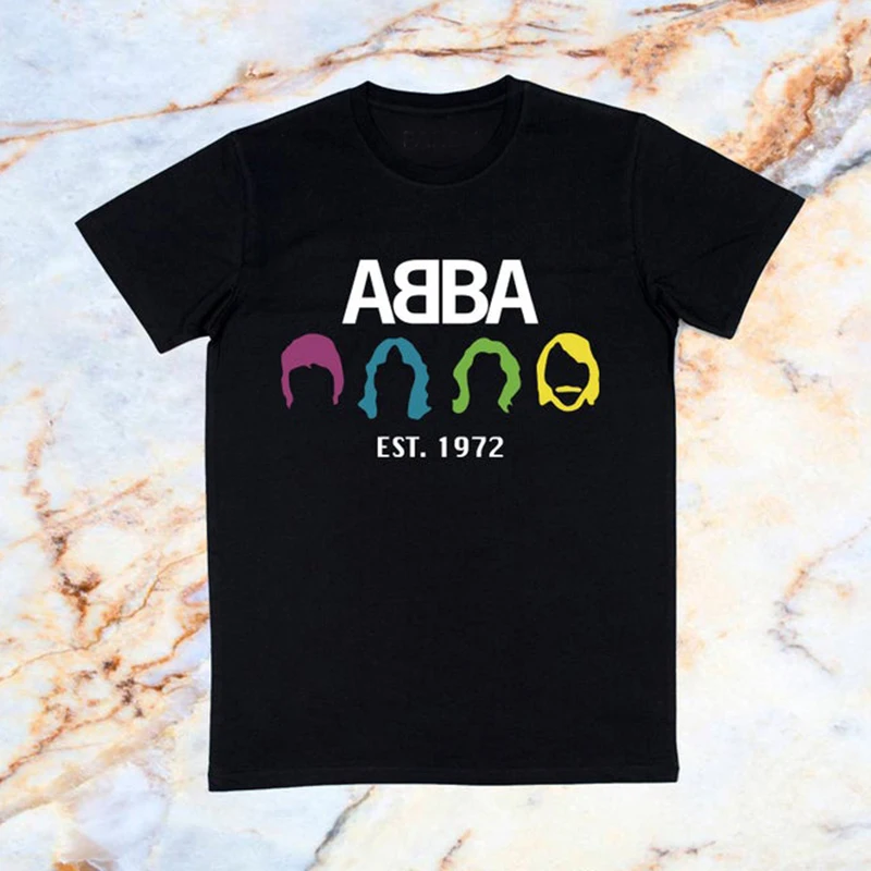 

ABBA T-shirt Simple and fashionable unisex printed T-shirt