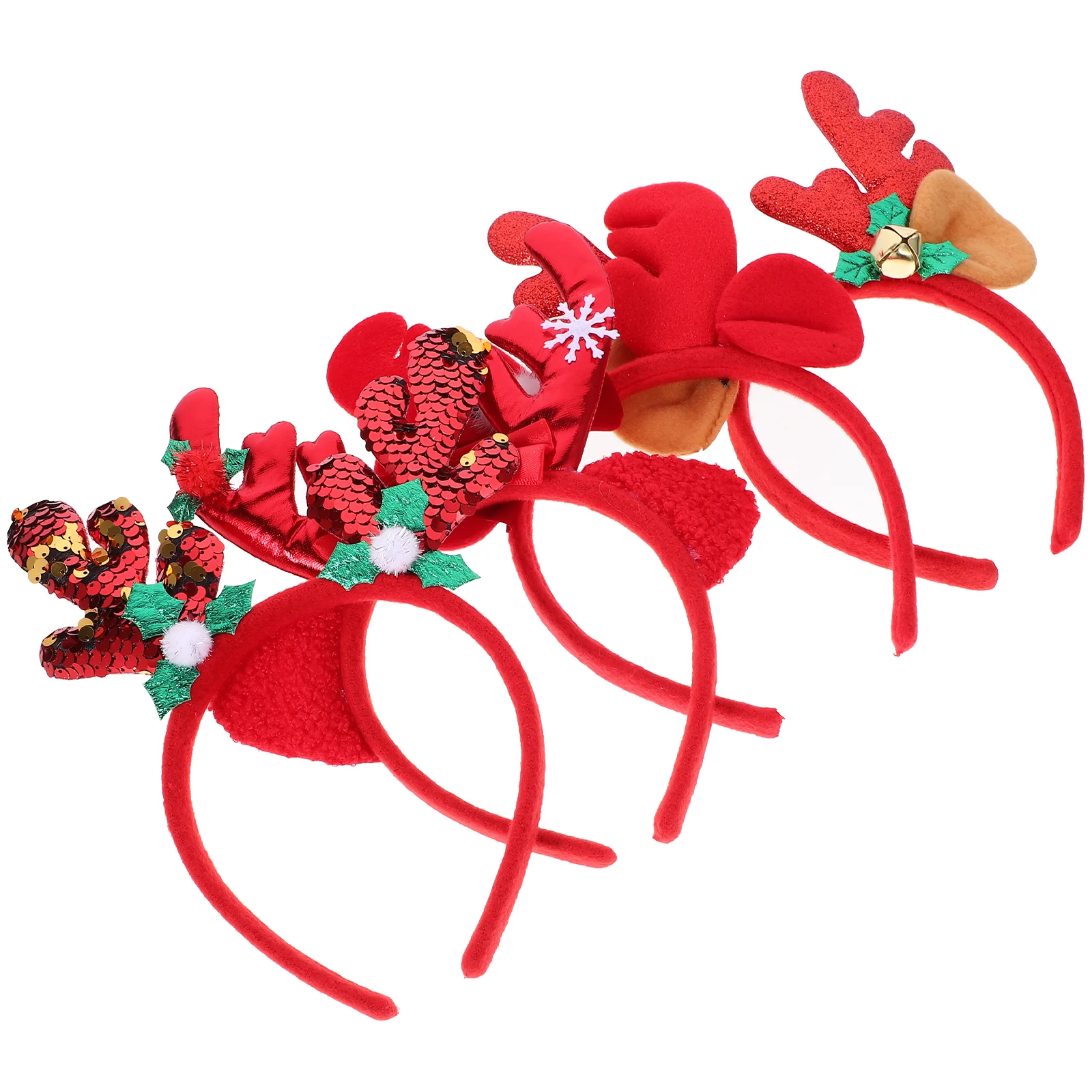 

Christmas Decoration Glasses Horn Headband Xmas Cosplay Headbands Antler Hair Ribbon