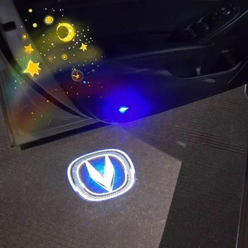 2 шт. светодиодный автомобильный дверной светильник с логотипом Proiector лампа