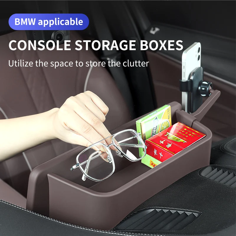 

Car Storage Box Dashboard Tidy Storage Organizer Glasses Phone Holder Auto Interior Accessory For BMW 5 Series G30 G38 2018-2022